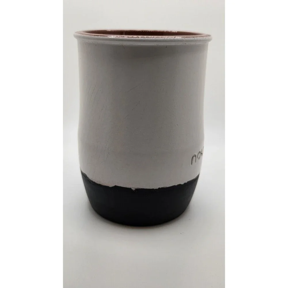 Lot of 2 Nounos Yogurt Cermer Terracotta Pots Oven Microwave Safe Ceramic Crocks
